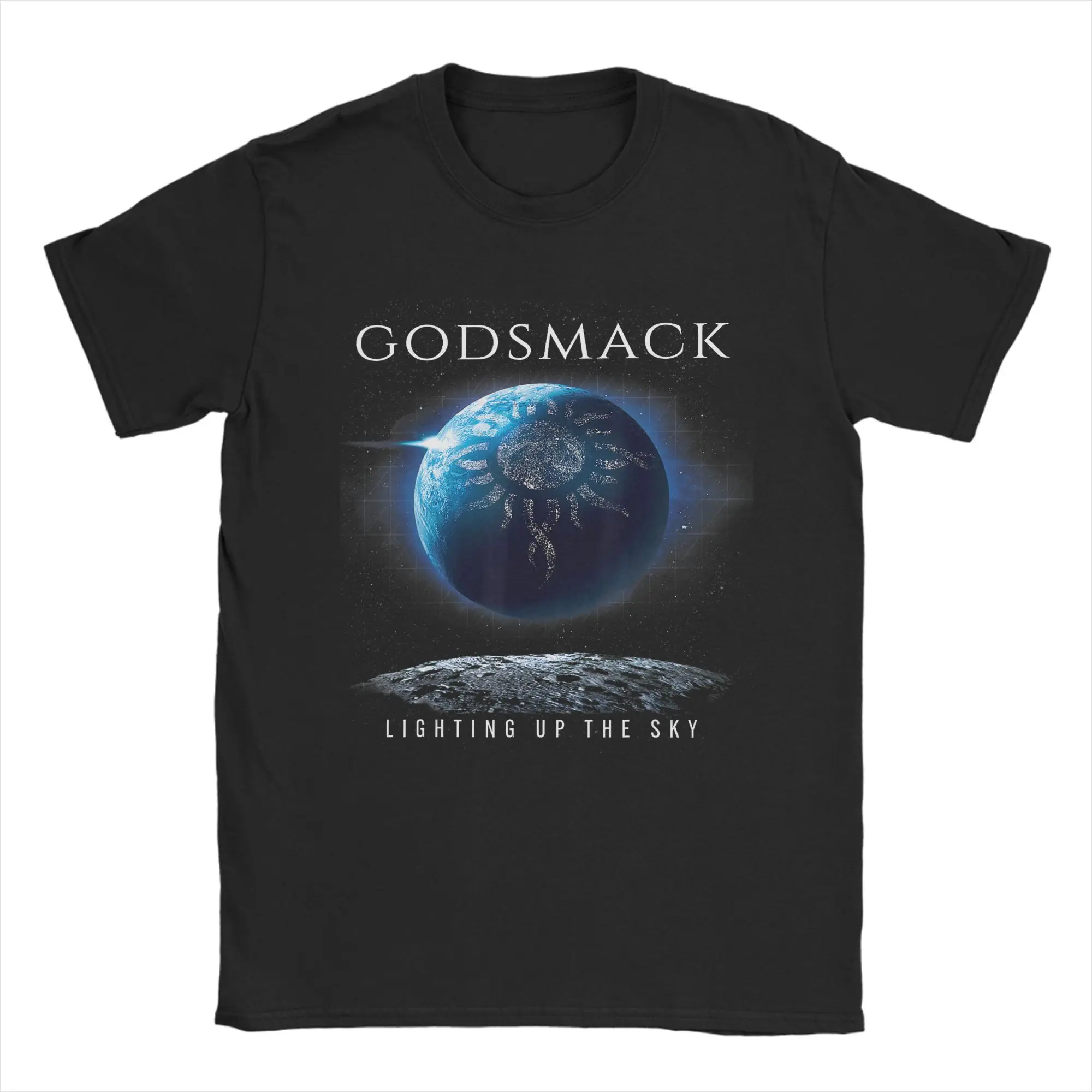 Фото Мужские футболки Godsmack The Rise of Rock ITIN, одежда из 100% хлопка, футболки с короткими рукавами и круглым воротником, футболки больших размеров №1