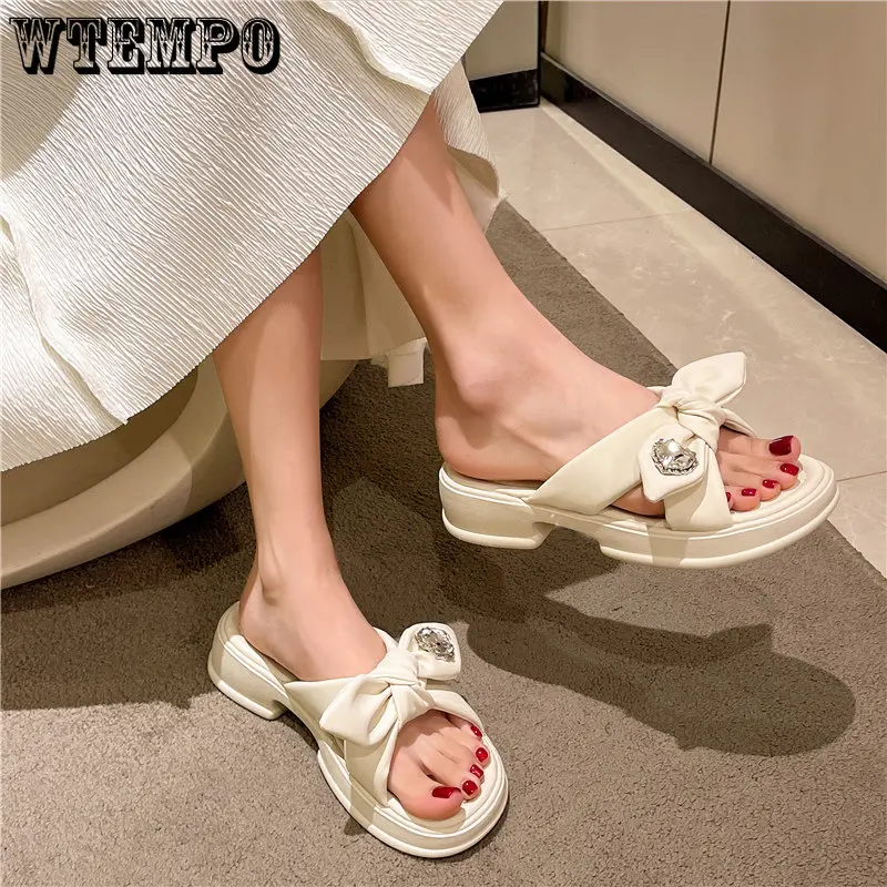 

Женские босоножки WTEMPO, летние босоножки на танкетке, сланцы, обувь на танкетке, Прямая поставка