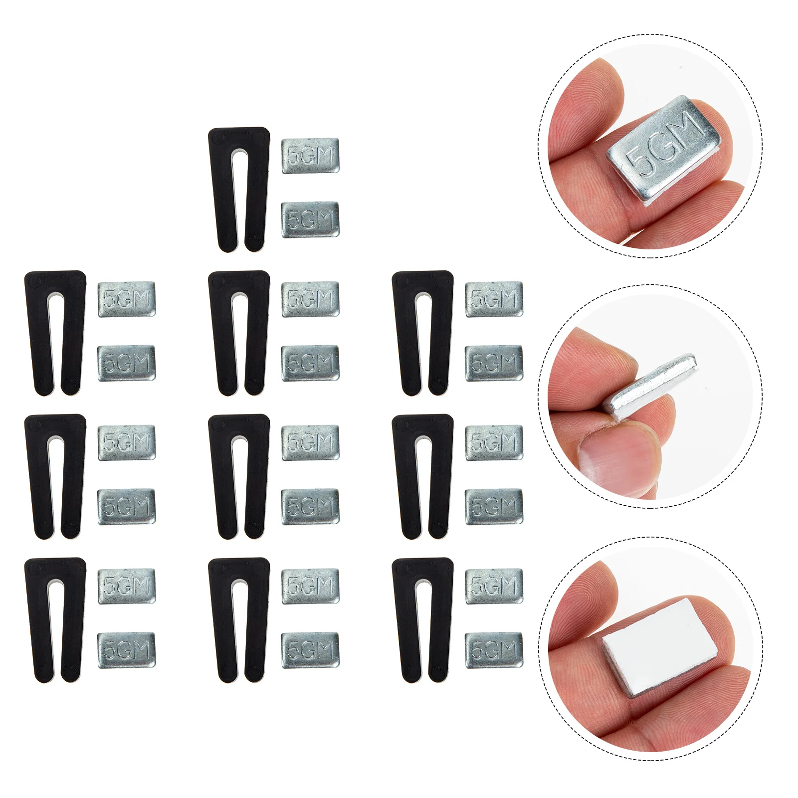 

10 Sets Kits Balancing Fan Clip Ceiling Fans Balancing Fan 5GM Weight Retainer Clips Fan Balancing Kit Suite Fan Balancer