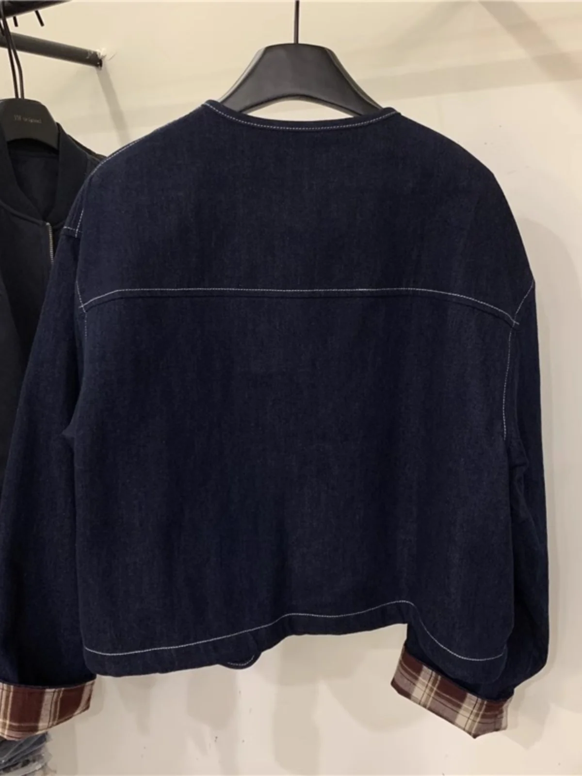 Hong Kong Sle Retro Denim Short coat Women 2024 Autumn New Korean Casual Loose Temperament Slimming Jacket Top