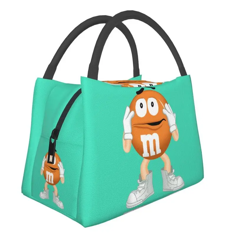

Многоразовый Ланч-бокс M & M's с эмоциями, женский многофункциональный охладитель для конфет и шоколада, Термоизолированный Ланч-бокс для еды,...