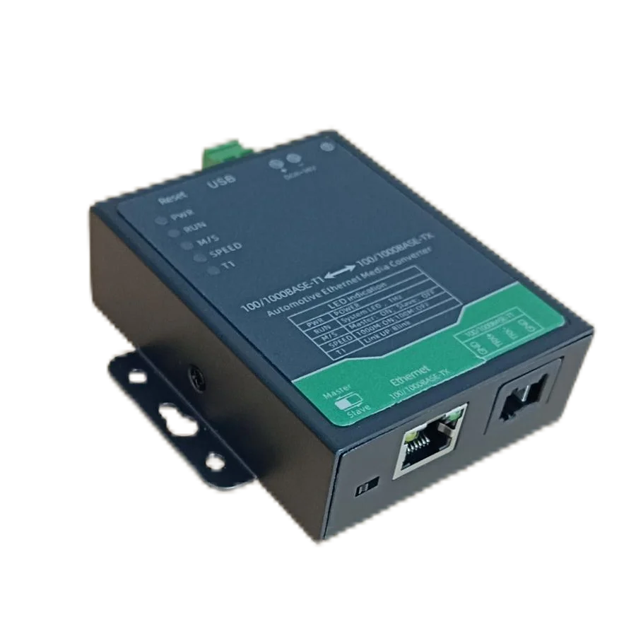 Автомобильный адаптер медиаконвертера Ethernet 100/1000BASE-T1 на 100/1000BASE-TX для