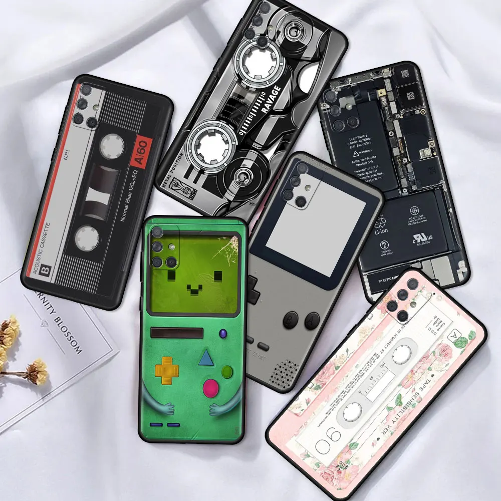 

Classic Game Gaming Case For Samsung Galaxy A12 A52 A41 A32 A21s A71 A02s A32 5G A31 A72 A22 A11 Black TPU Phone Shell