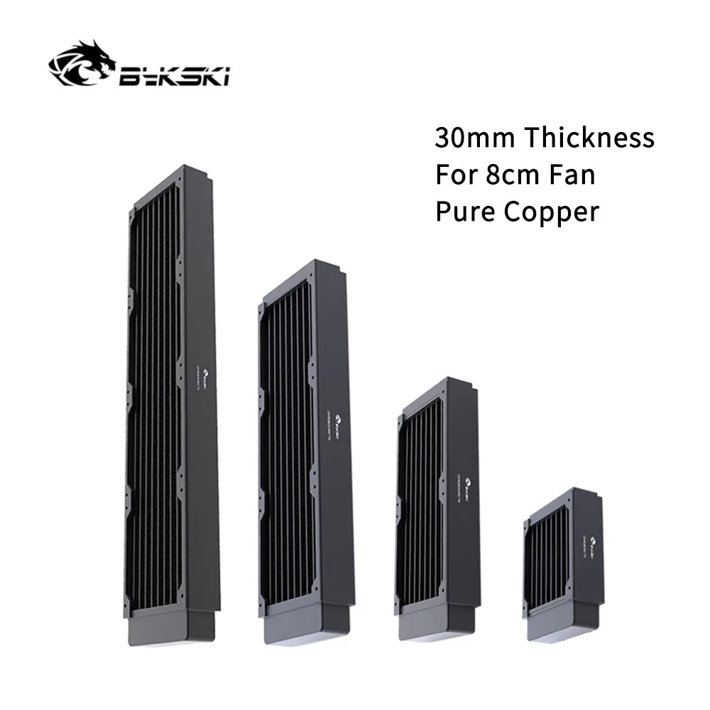 

Bykski Pure Copper Radiator , 30mm Thick For 8cm Fan High-performance Heat Dissipation Water Cooling Radiators , CR-RD80RC-TN