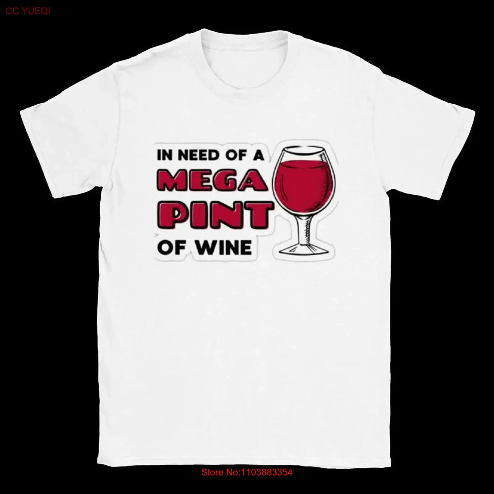 Фото Футболка MegaPint of Wine с круглым вырезом, винтажная стираная домашняя уличная одежда, удобный повседневный топ для повседневной носки, стильный дышащий №1