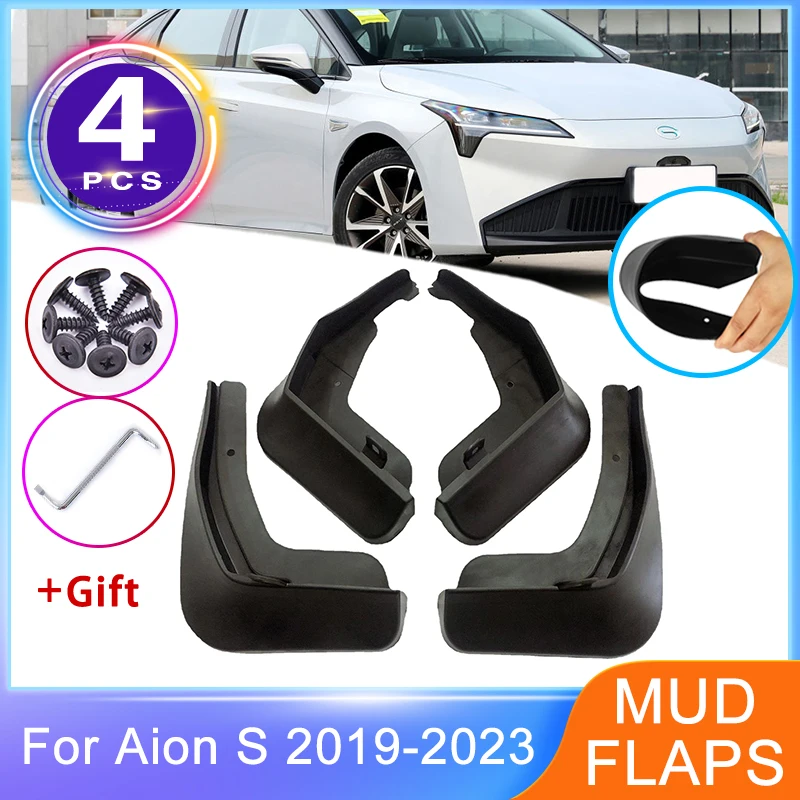 

4Pcs For GAC Aion S New Energy 2019 2020 2021 2022 2023 Front Rear Mudguards Splash Guards Fender Wheel Protector Car Accessorie