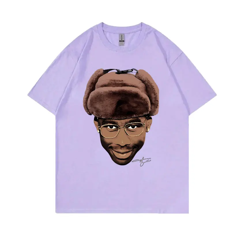 Tyler The Creator Mugshot Chromakopia Graphic T-Shirts Men Women Hip Hop Oversized Tee Shirt Streetwear Fashion Men's Clothing