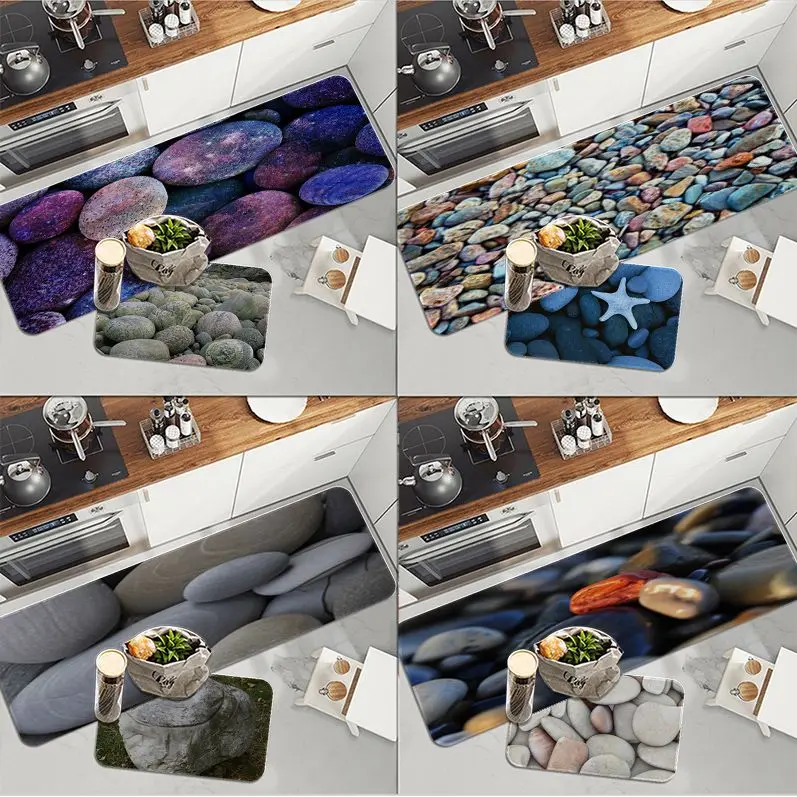 

Colorful Stone Entrance Door Mat Nordic Style Home Doormat Bathroom-Toilet Mats Bedroom Modern Home Decor