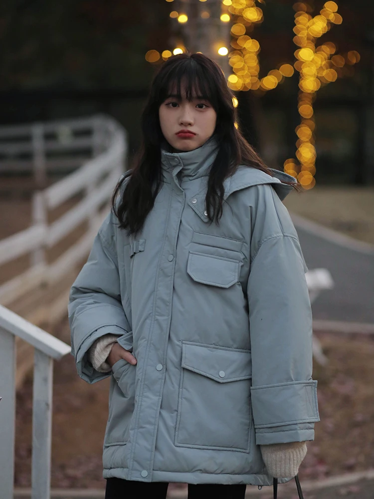 

2022 Workwear Parker Cotton Suit Women ins Port Wind Winter Thickened Coat Small Cotton Suit Oversize Tide