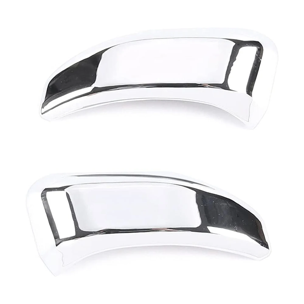

Car Safety Belt Cover Trim Decoration Frame Sticker for 2014-2021 Interior Accessories, Silver 2PCS