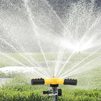 automatic rotary sprinkler 360 degree rotating lawn sprinkler gardening watering system heavy duty large area sprinklers yard