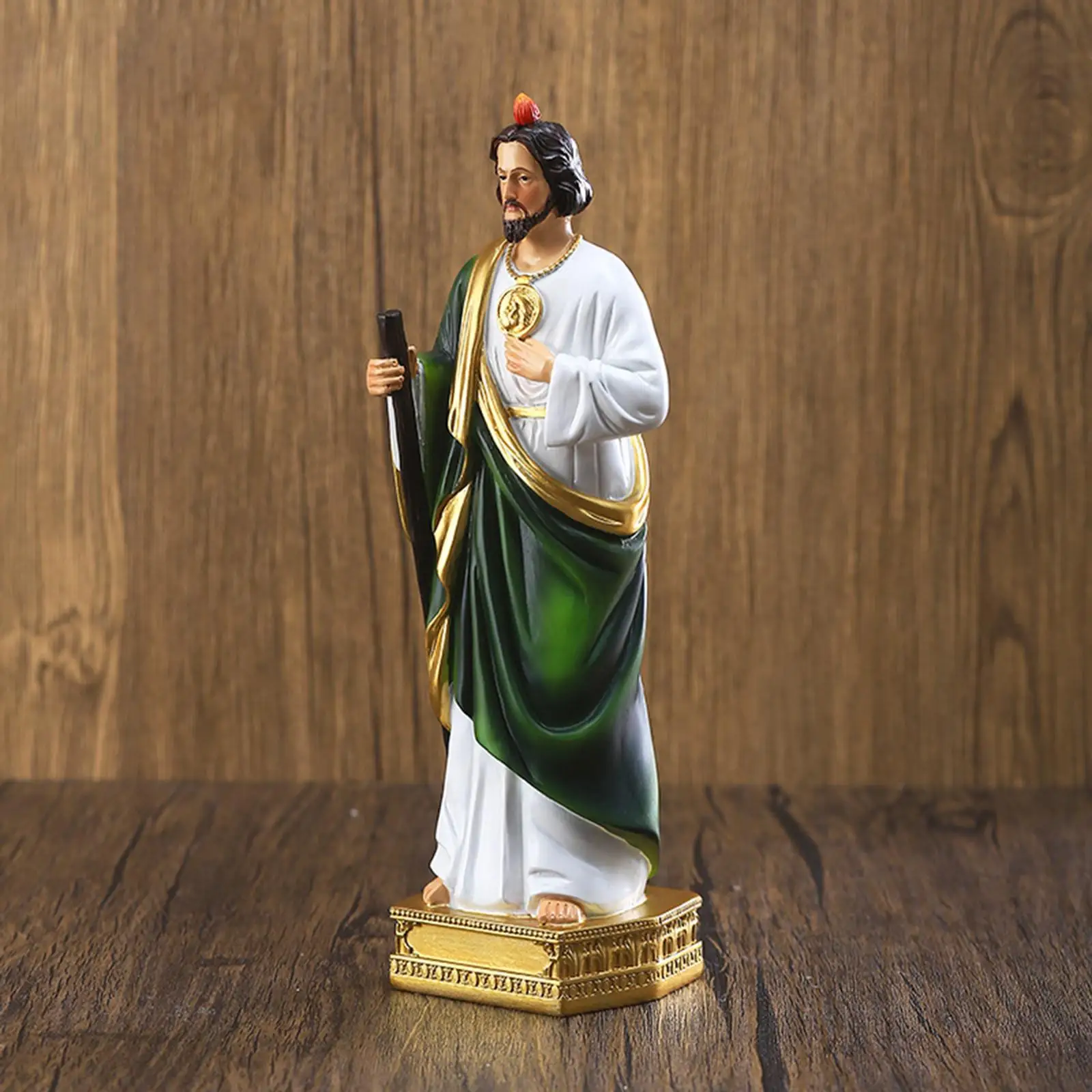 

8.5" Saint Figure Religious Decor Painted Gift Figurine Sculpture