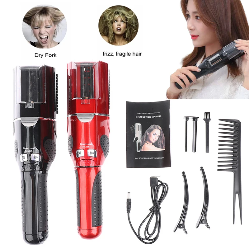 

Hair Split Ends Trimmer Charging Professional Hair Cutter Smooth End Cutting Clipper Beauty Set Bag 1/4"1/8 Split Hair Smooth