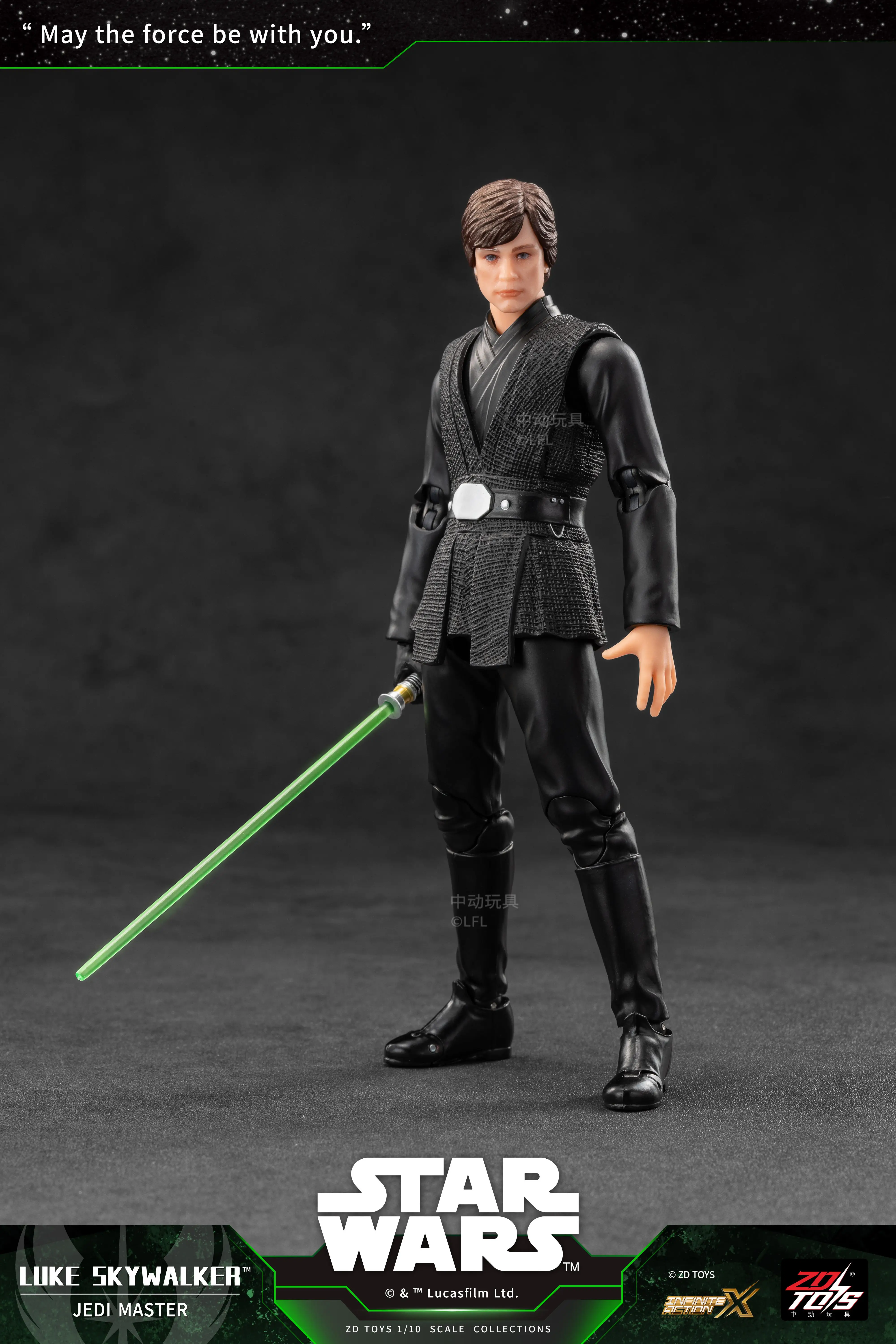 Фото Новые фигурки ZD Toys 1/10: Мандалорец, Грогу, Звездные войны, Дарт Вейдер, Люк Скайуокер, Штурмовик. Аниме-модели, подвижные игрушки. №4
