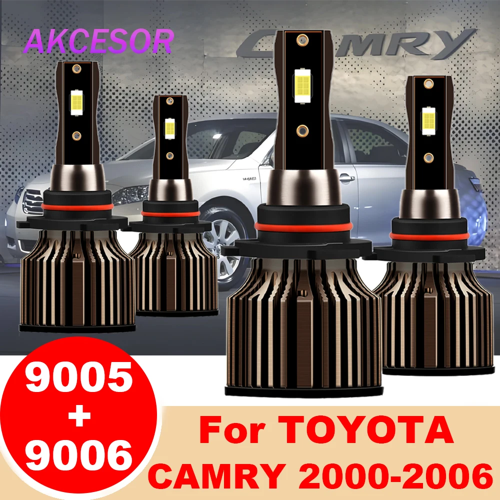 Лампы для автомобильных фар 9005 светодиодный 9006 HB3 HB4 подходят TOYOTA CAMRY 2000-2006 дальний