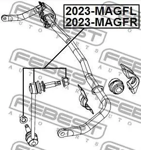 Stabilizer pull front right 2023-magfr (febest) | Автомобили и мотоциклы