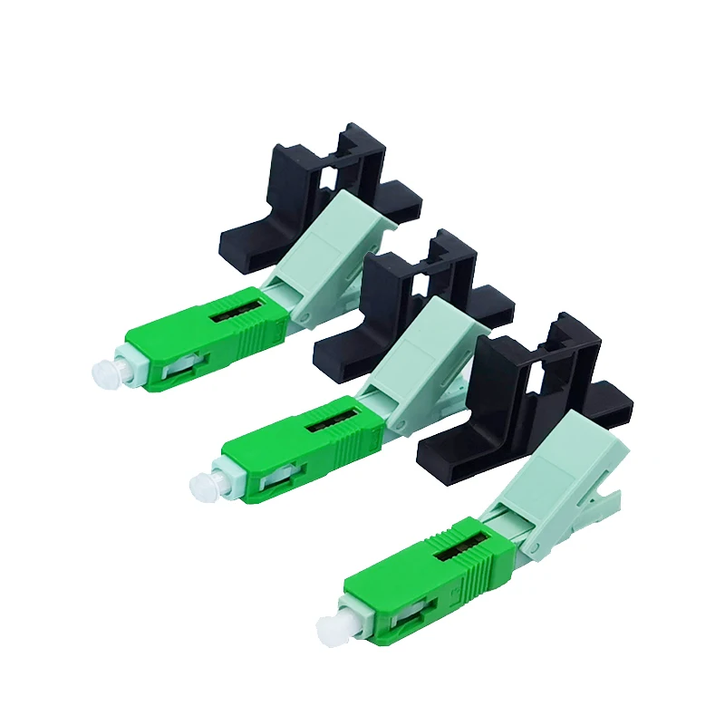 100/200pcs High Quality 53MM SC APC/SC UPC Single-Mode Optical Connector FTTH Tool Cold Connector   Fiber Optic Fast Conector