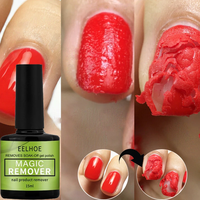 

Magic Burst Nagellak Remover Soak Off Semi Permanente Vernis Snel Nail Uv Gel Remover Acryl Schoon Ontvetter Nail Art