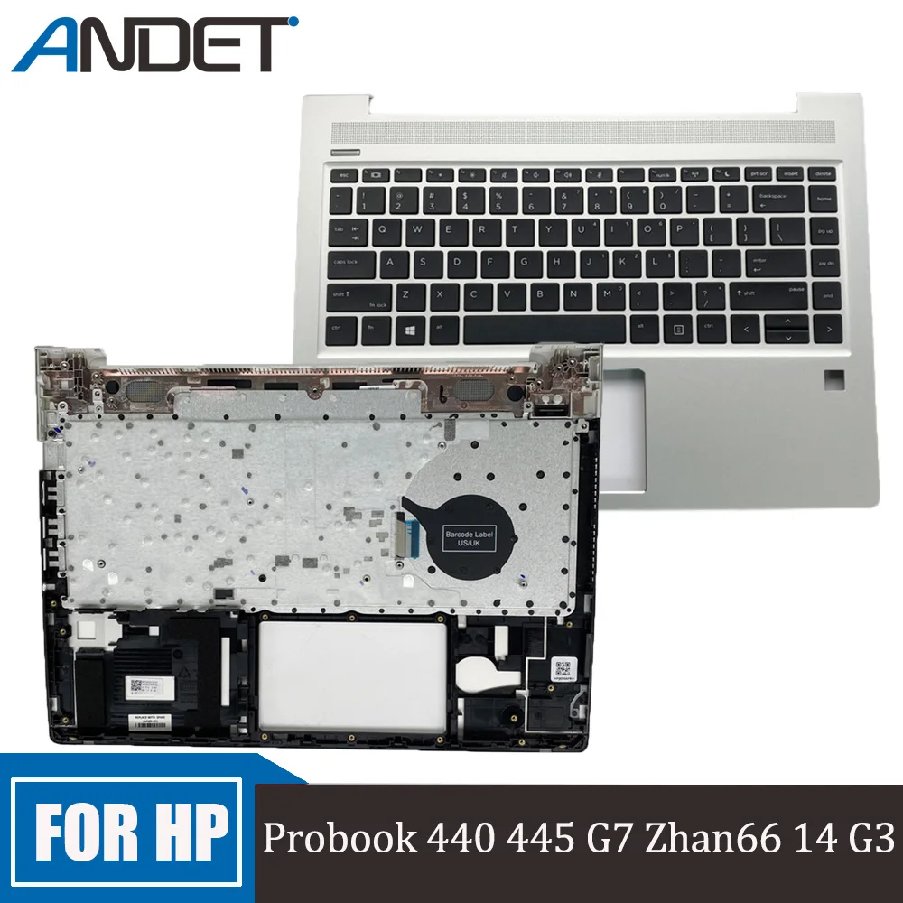 

Подставка для ноутбука HP Probook 440 445 G6 G7 Zhan66 14 G2 G3, серебристая
