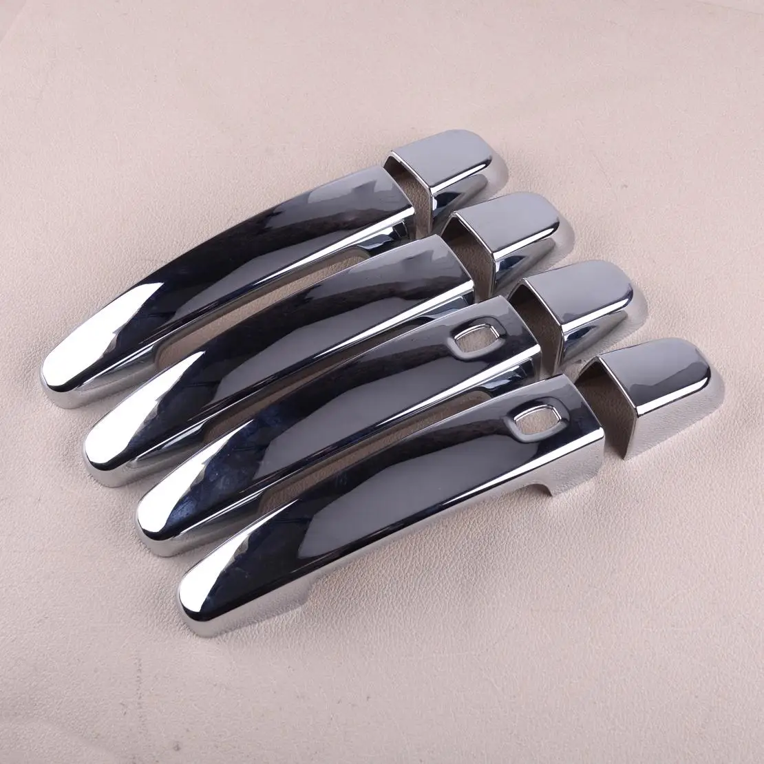 

Самоклеящаяся внешняя ручка боковой двери, накладка на ручку, безель, умный хром без ключа, ABS, подходит для внедорожника Chevrolet Equinox 2018-2023