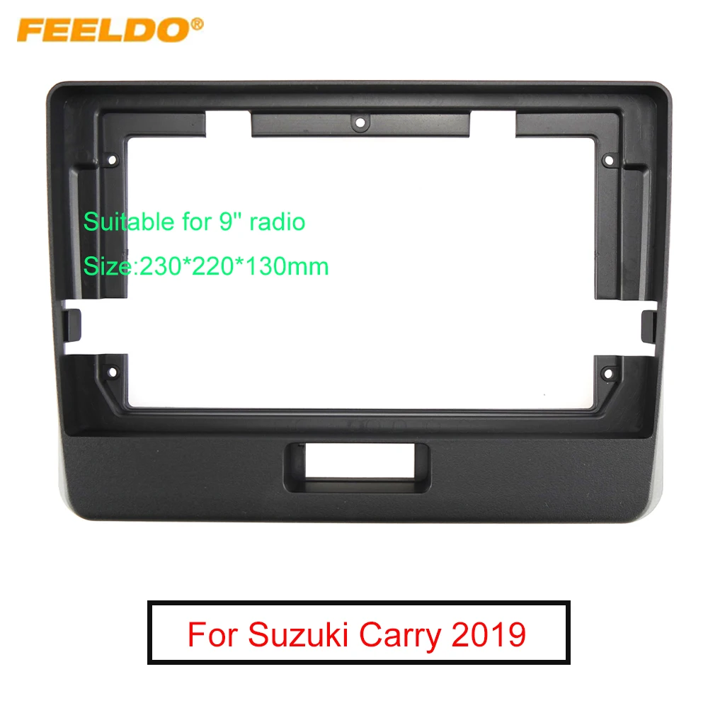 

Автомобильная аудиопанель FEELDO 2Din, рамка для Suzuki Carry 2019 + 9 дюймов, большой экран, стереопанель, крепление для приборной панели