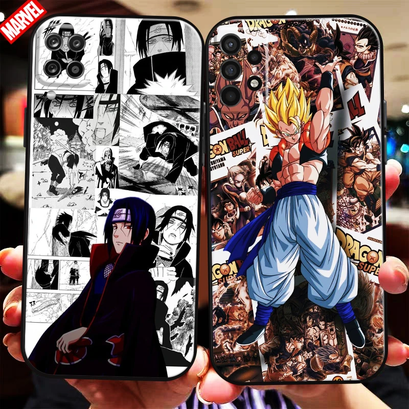 

Dragon Ball Naruto One Piece For Samsung Galaxy A11 A12 A21 A21S A22 A30 A31 A32 A42 A51 A52 A70 A71 A72 5G Phone Case Black