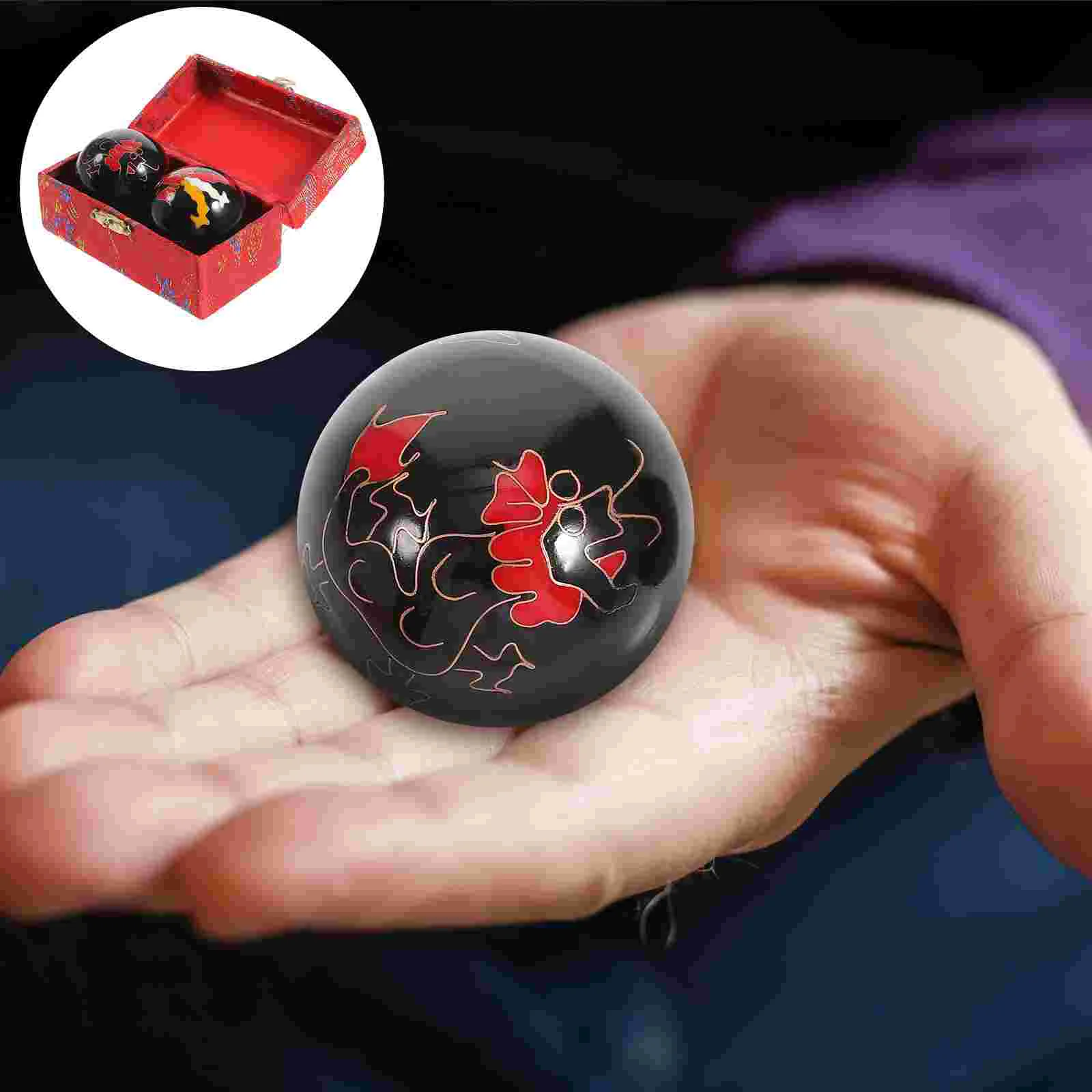 

2pcs Chinese Health Balls Baoding Balls Chiming Rehabilitation Handball Chinese Hand Balls Manual Tools