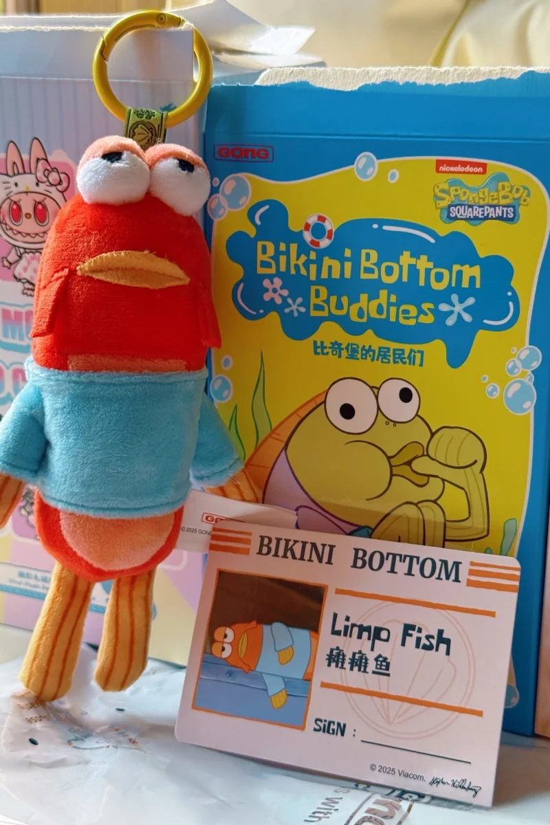 Фото Горячая распродажа: POP MART Bikini Bottom Buddies — причудливые игрушки-сюрпризы в закрытых коробках, милые аниме-фигурки, подарочные наборы-сюрпризы, таинственные коробки-сюрпризы №4