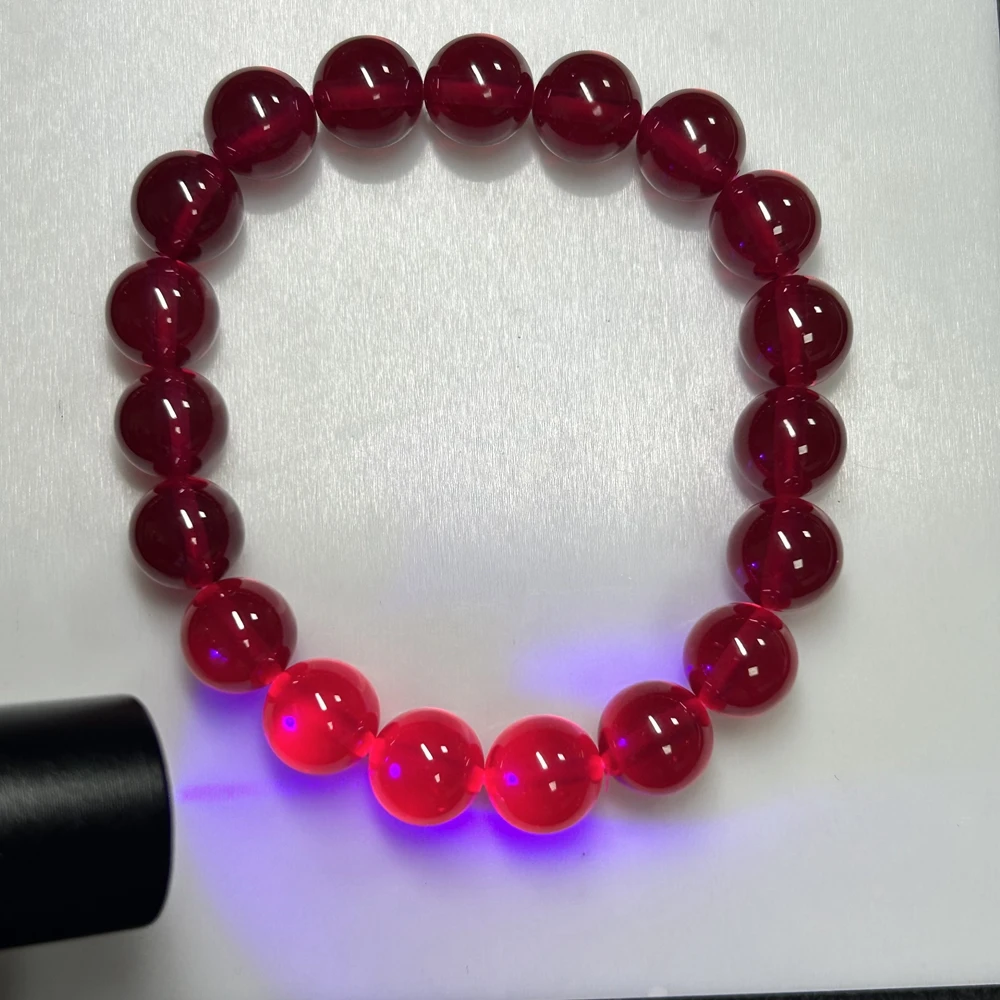 6 мм 8 10 12 20 круглый браслет из синтетических рубиновых красных драгоценных камней