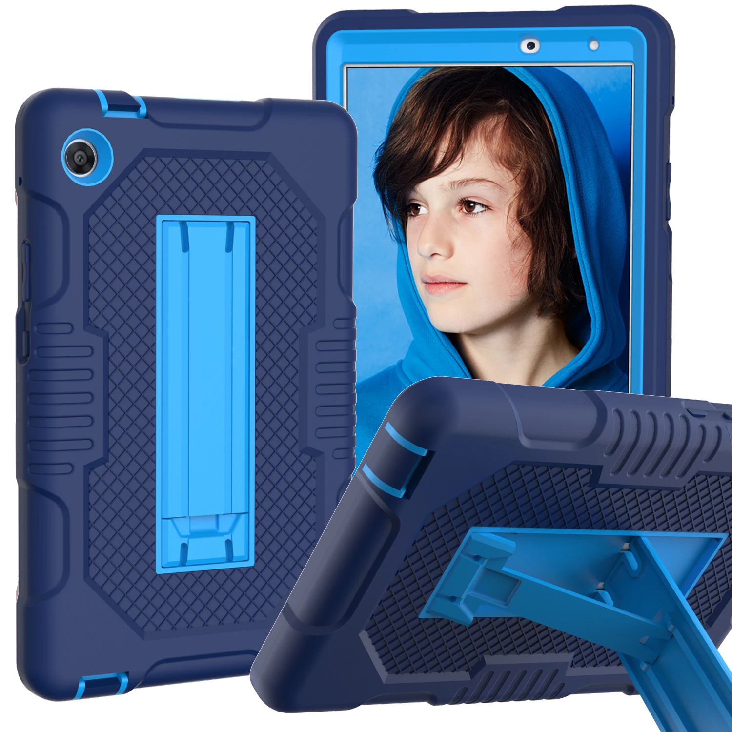 

Противоударный армированный чехол-подставка для Huawei MatePad T8 Kobe2-L03 2020 8,0 дюйма, сверхпрочный защитный чехол + флип