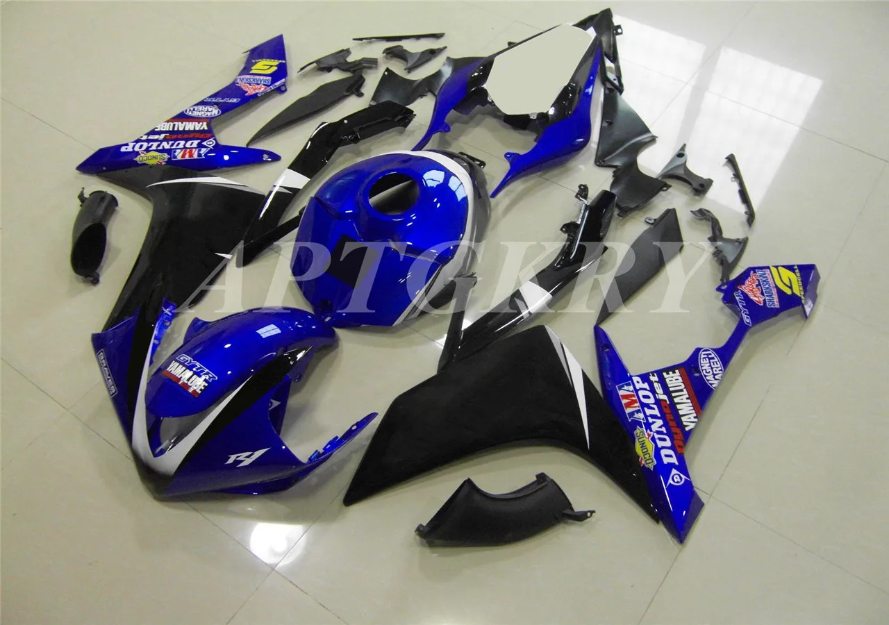 

New ABS Plastic Shell Motorcycle Fairing kit Fit For YAMAHA YZF R1 2007 2008 YZF-R1 YZF 1000R Bodywork set Blue Black