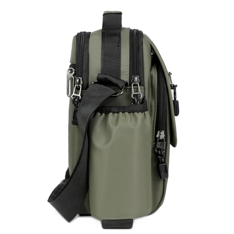 Men's Messenger Crossbody Shoulder Bags Travel Bag Men Small Sling Pack For Work Business Waterproof Oxford Packs Satchel Purse