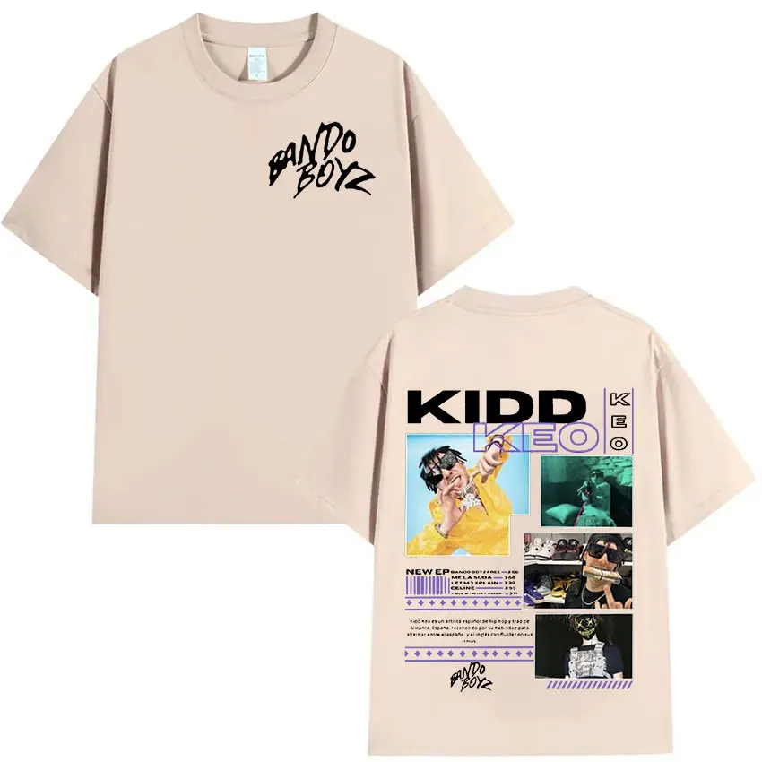 Рэпер KIDD KEO Tour 2025 футболка с графическим рисунком мужская модная высокого