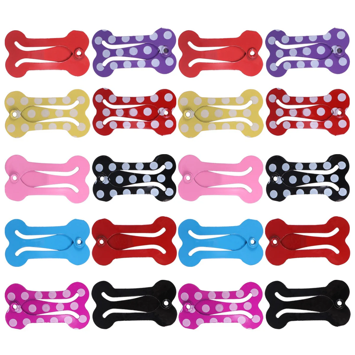 

20pcs Hair Clip- Shaped Snap Puppy Cat Hair Bows Grooming Topknot Bows Side Band Barrette for Cat Puppy Party Birthday Hair