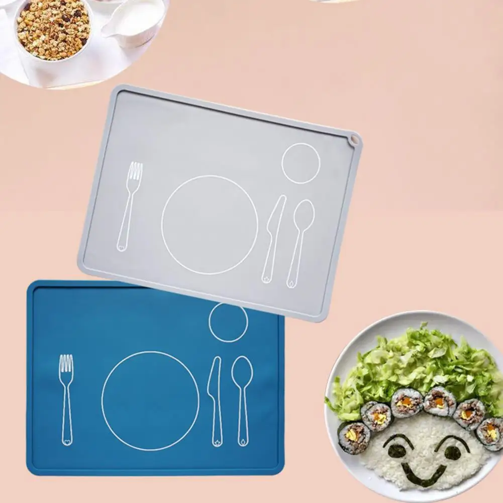 

Anti-scalding Flexible Dining Room Kitchen Silicone Tableware Mat for Gift