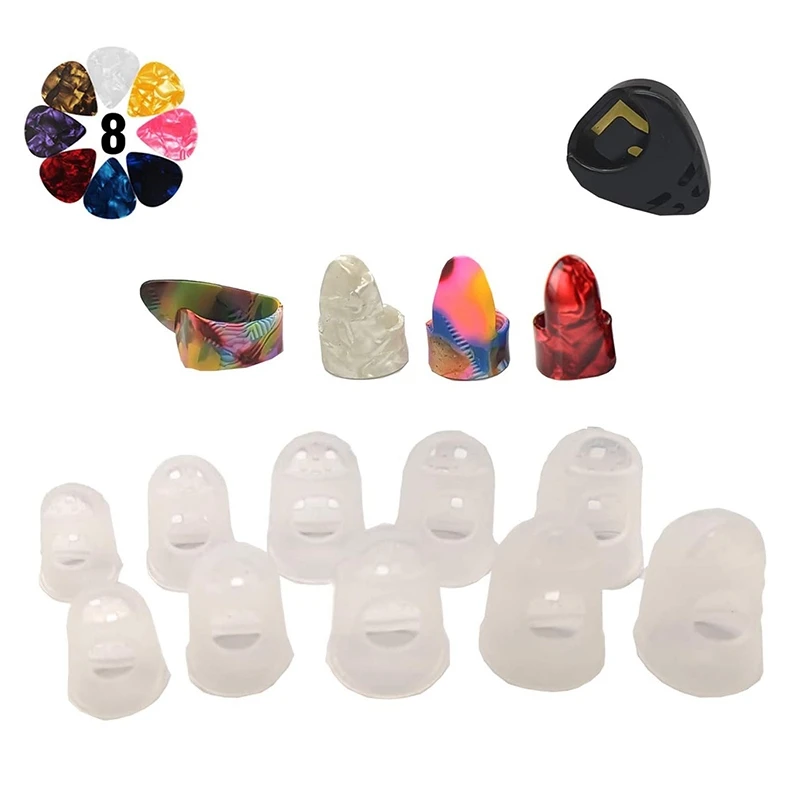 

Guitar Starter Kit Include Thumb Finger Picks,Fingertip Protectors for Guitar Ukulele & Other String Instruments