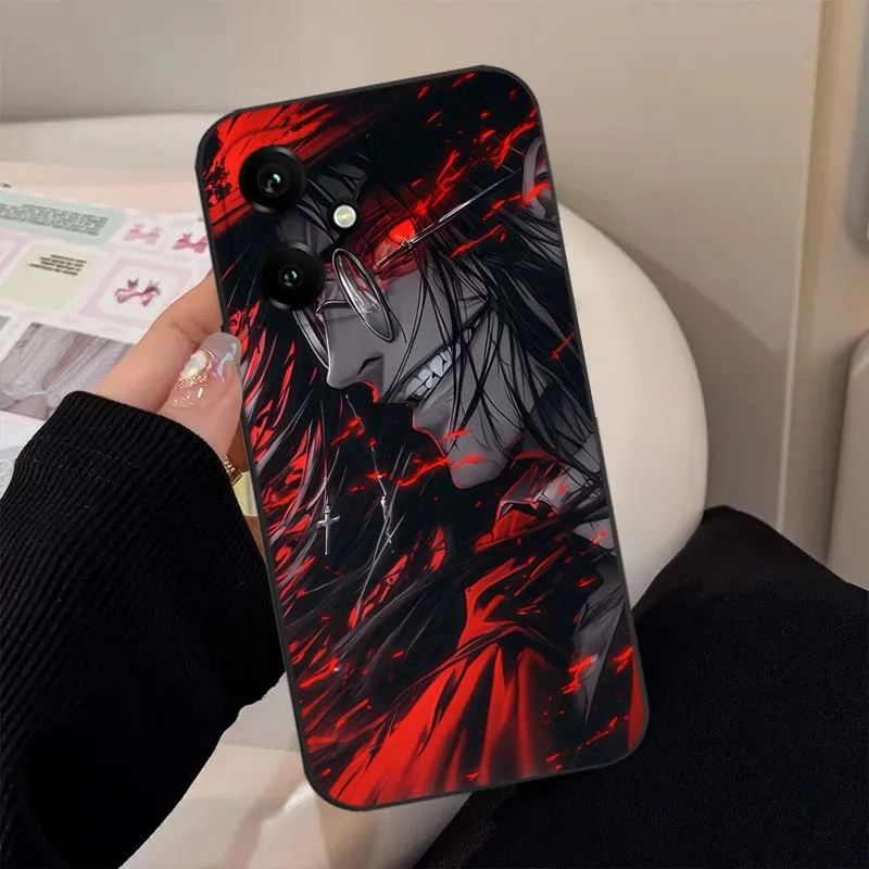 Фото Чехол для телефона Huawei Honor 600 500 400 300 200 100 30S 30i 30 20i 20e Lite Pro Plus с изображением Аниме Алукард Хеллсинг, черный №3
