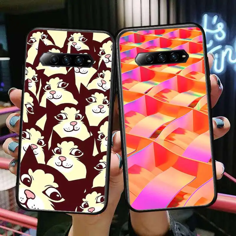 

Tile custom painting Phone Case For xiaomi redmi Black Shark 4 Pro 2 3 3s Cases Helo Black Cover Silicone Back Prett mini cover