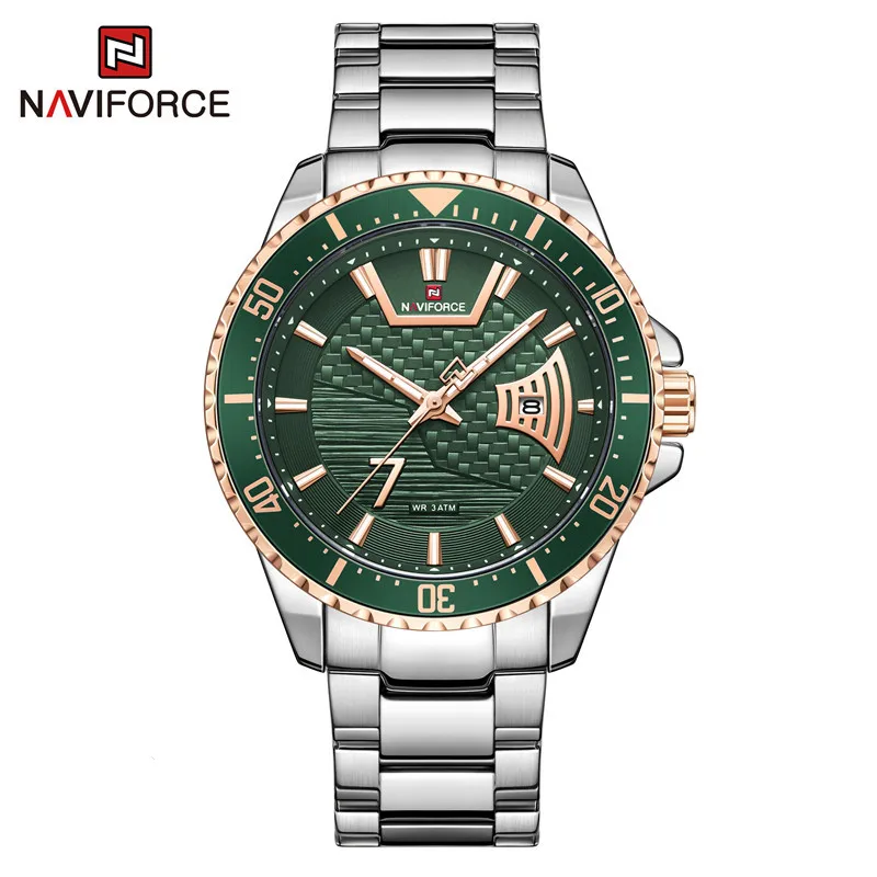 

Top Brand NAVIFORCE Luxury Watches For Men 2021 Fashion Casual Quartz Wristwatch Man Stainless Steel Waterproof Date Male Clock