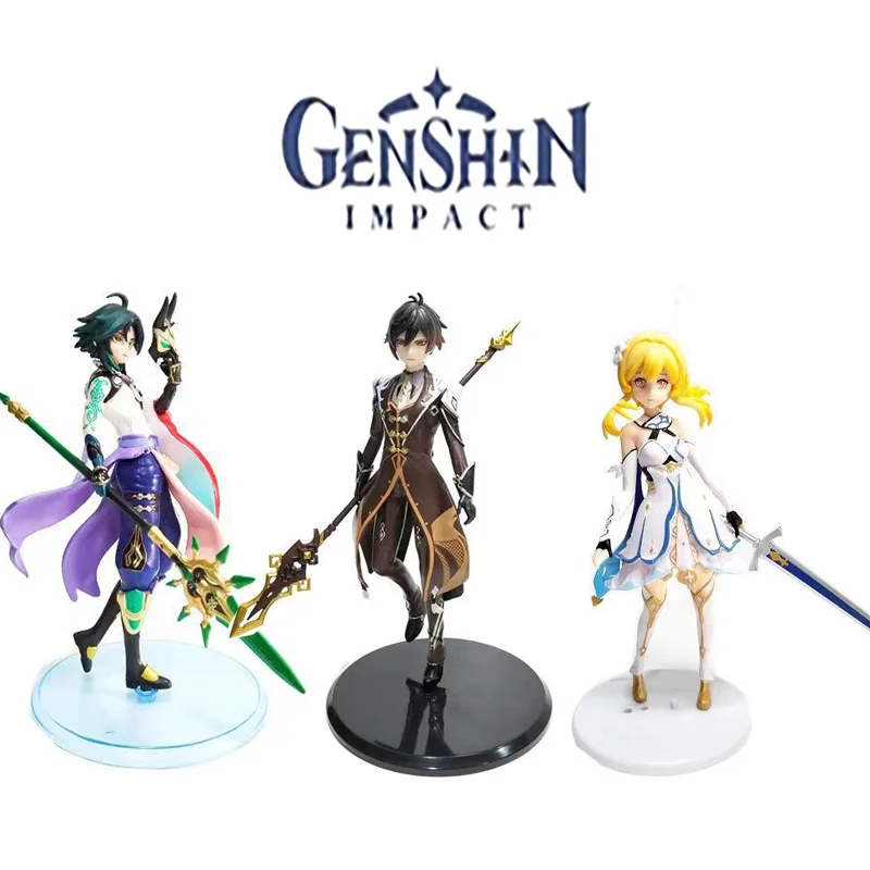 

2023 New Genshin Series Game Anime Doll Xiao Yasha Protector / Zhongli Desk Mini Ornament Children's Toy Birthday Gift