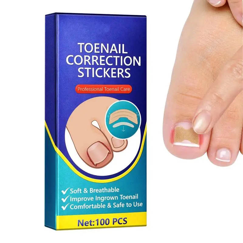 

Toenail Patch Toenail Corrector Patch Ingrown Health Toenail Corrector Patch Professional Nail Strips For Men & Women 100pcs