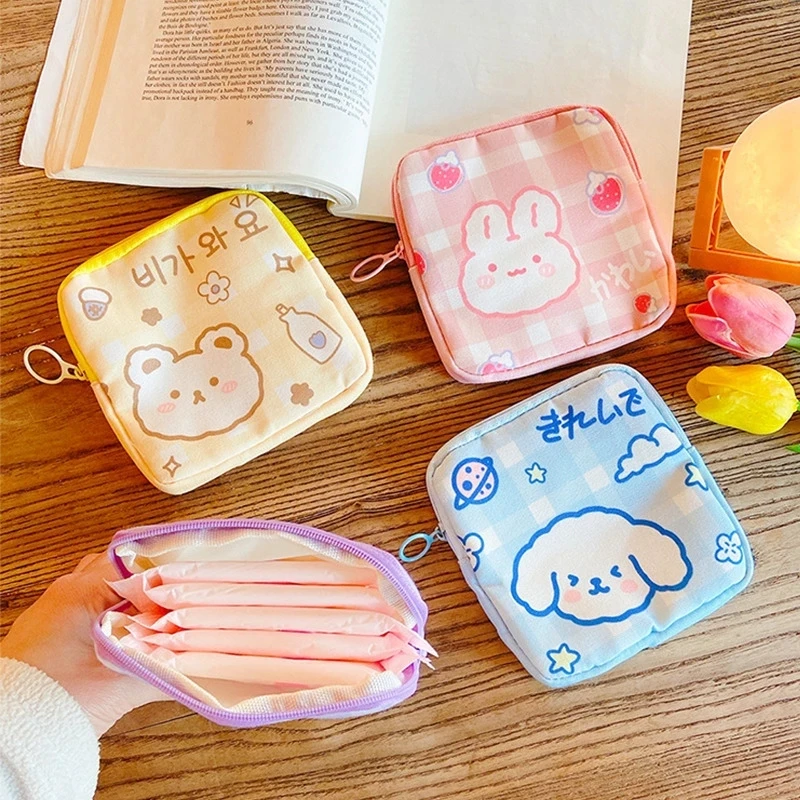 

Portable Women Tampon Storage Bag Sanitary Pad Pouch Napkin Cosmetic Bags Organizer Girls Mini Makeup Lipstick Holder Wallet Bag