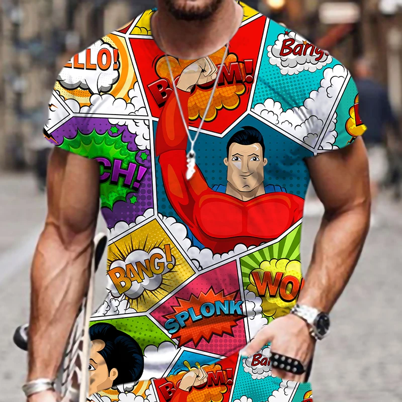 

Street Men's T-shirts Harajuku 2022 New Tops Short Sleeve Casual Tracksuit Luxury Oversized T-shirt 3D Printed Fashion Hot Funny