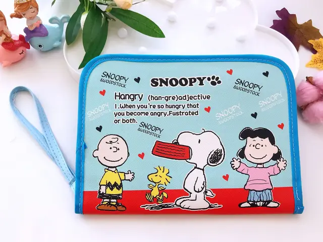 Snoopy Multifunctional document holder mother and child manual document bag coin purse card holder 1
