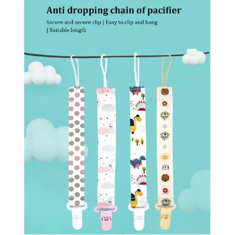 

Cartoon Pacifier Chain Button Baby Nipple Clip Chains Portable Hanging Organizers Anti-lost Toy Belt Baby Supplies Accessories