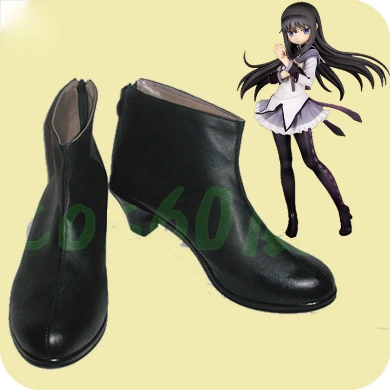 Puella Magi Madoka Magica Akemi Homura Anime Charaktere Schuh Cosplay Schuhe Stiefel Party Kostüm Prop