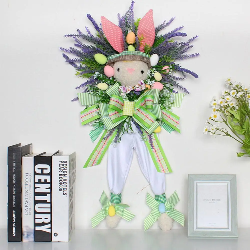 

Настенная декоративная гирлянда в виде кролика, подвеска, пасхальное украшение, подвесное растение на дверь, мультяшная имитация Подвески A2L6