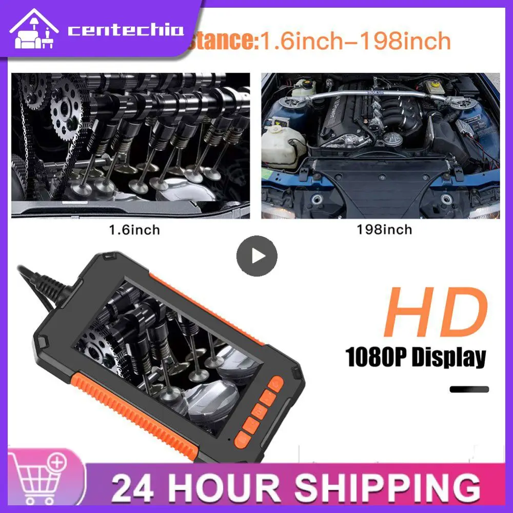 

Industrial Auto Repair Camera Ip68 Waterproof 2m Length Hd Endoscope Not Stuck Industrial Microlens 4.3 Inch Screen Endoscope