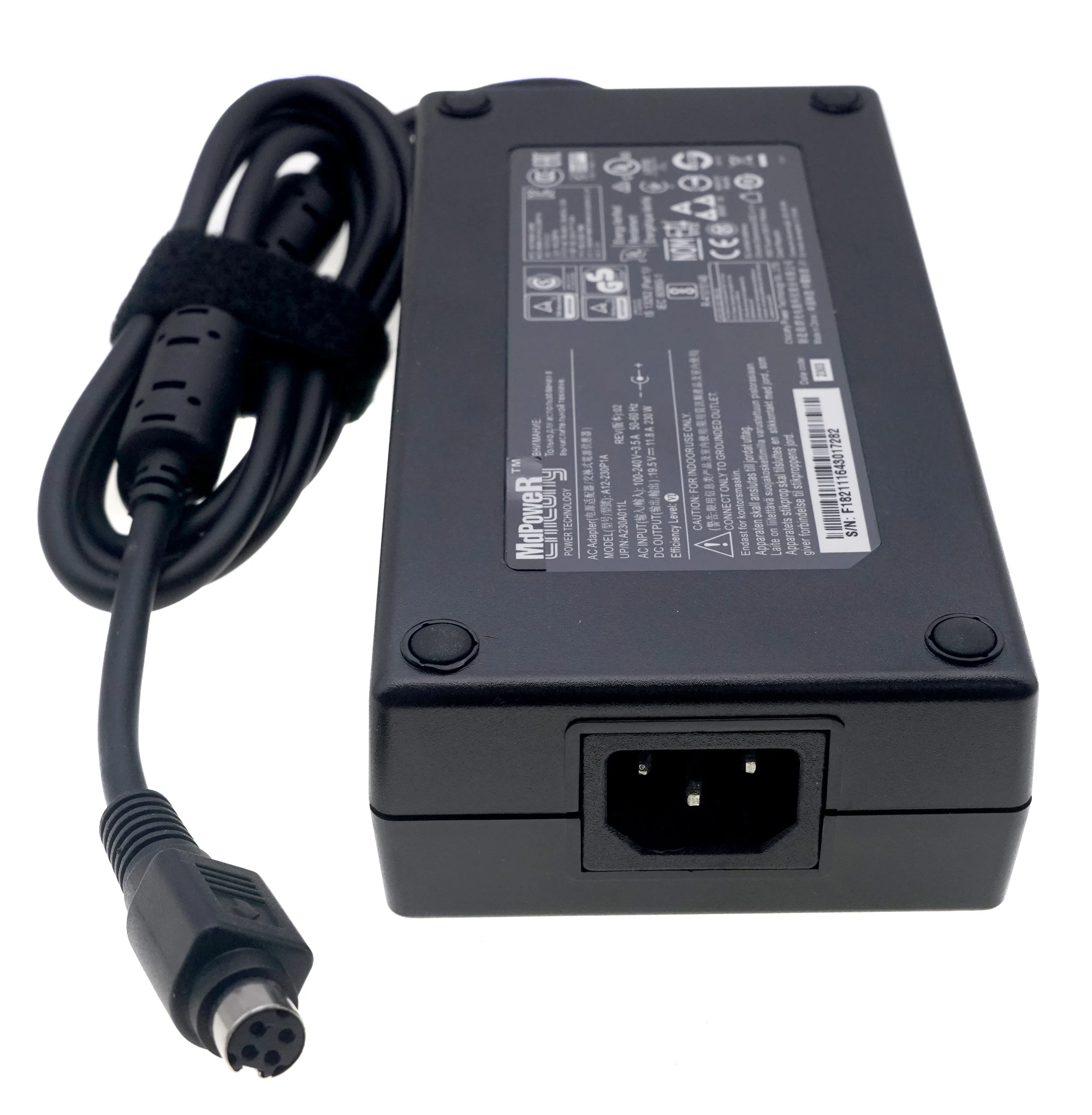 Фото Запасной адаптер питания Chicony A12-230P1A 19.5V 11.8A 230W 4-PIN для MSI GT76 GT62VR GT73VR GE73 Raider №2