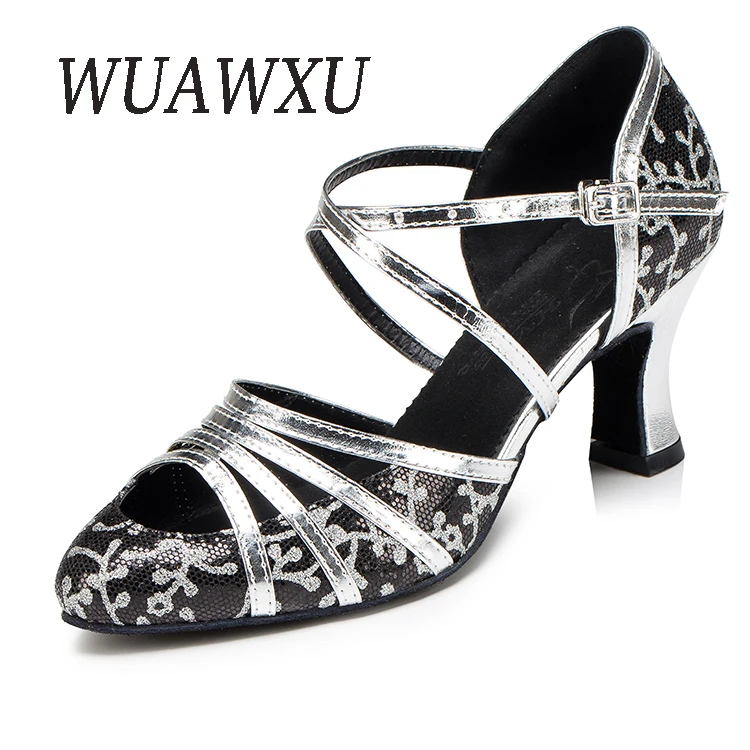 NATASHA2023 Golden Spring and Summer New Indoor Dance Shoes Friendship Dance Shoes Adult Dance Shoes Medium High Heel Shoes